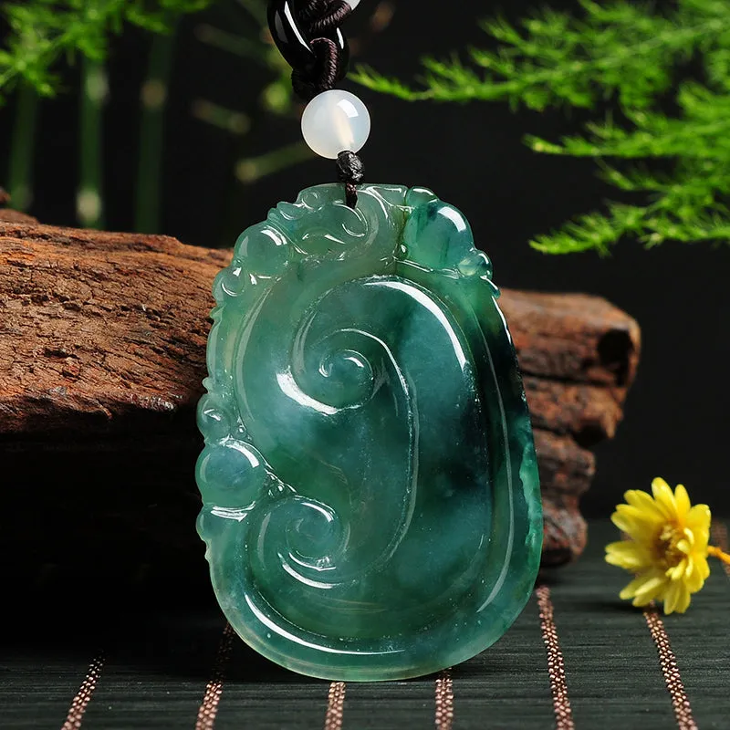 Natural Jade Pendant Jadeite Ruyi Pendant PT39
