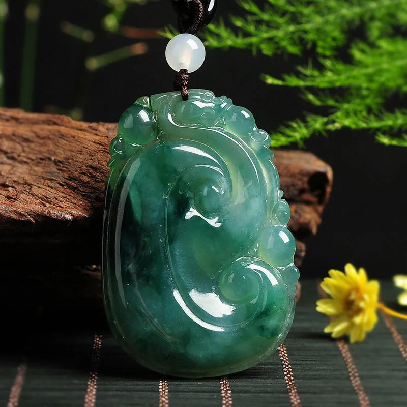 Natural Jade Pendant Jadeite Ruyi Pendant PT39