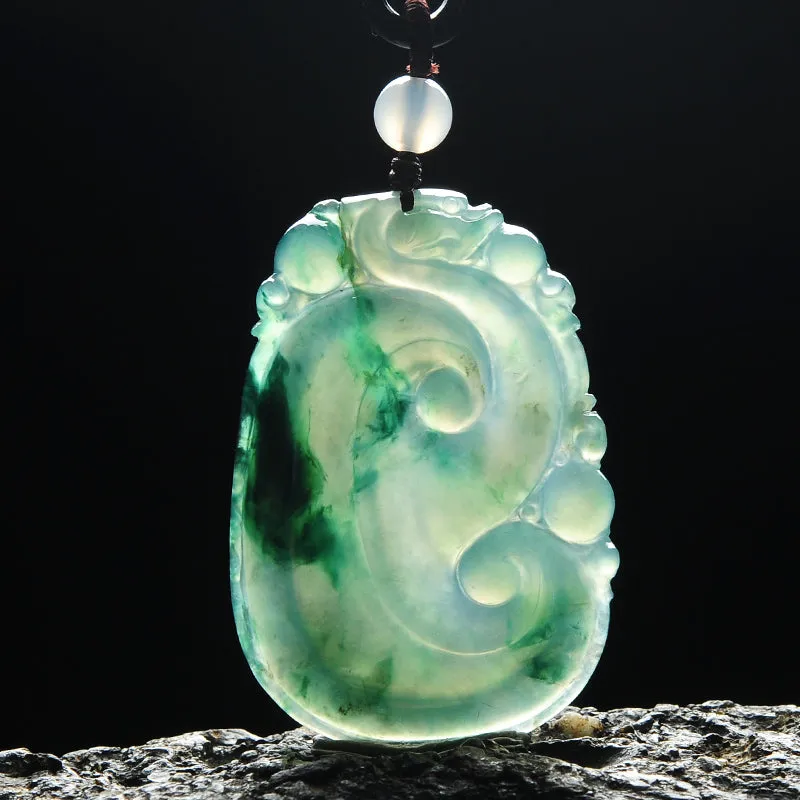 Natural Jade Pendant Jadeite Ruyi Pendant PT39