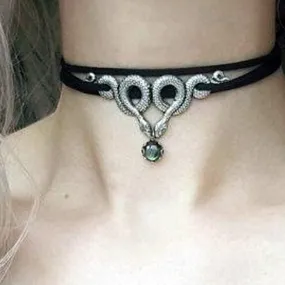Natural Labradorite Snake Choker