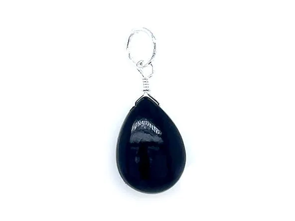 Natural Stone Teardrop | Black Onyx