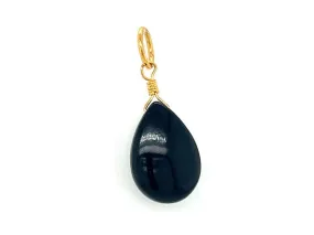Natural Stone Teardrop | Black Onyx