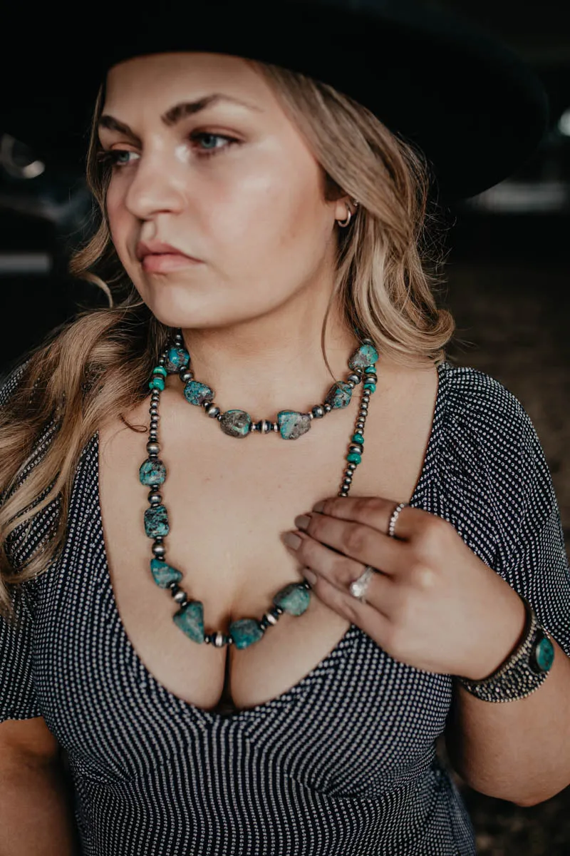Navajo Pearls Turquoise Chunky Short Necklace