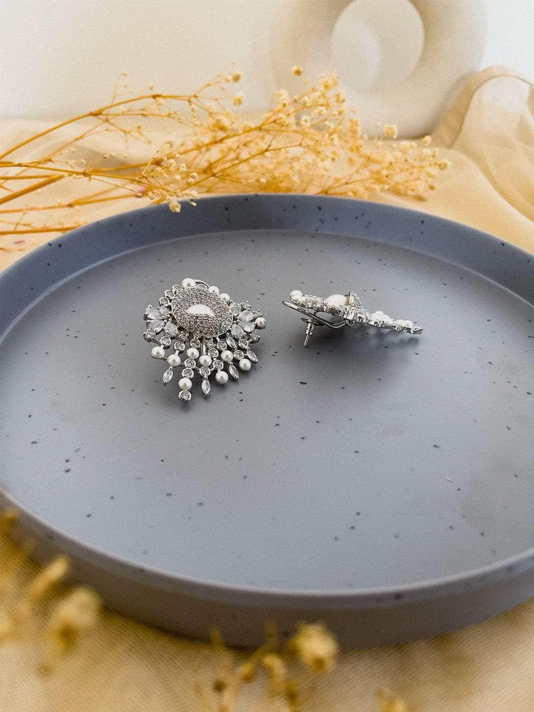 Noir Earrings With Glinting Swarovski Stones