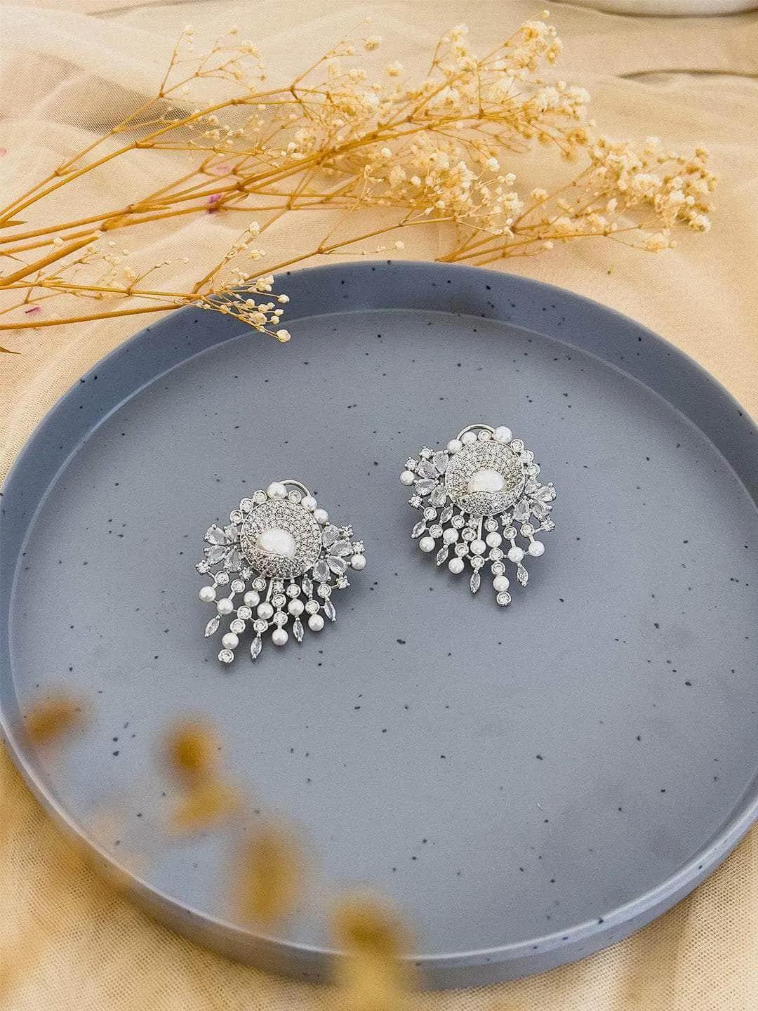 Noir Earrings With Glinting Swarovski Stones