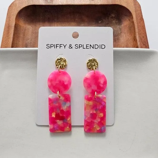 Nora Tropical Pink Earrings