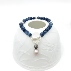 Ocean Moon Beaded Kyanite Bracelet