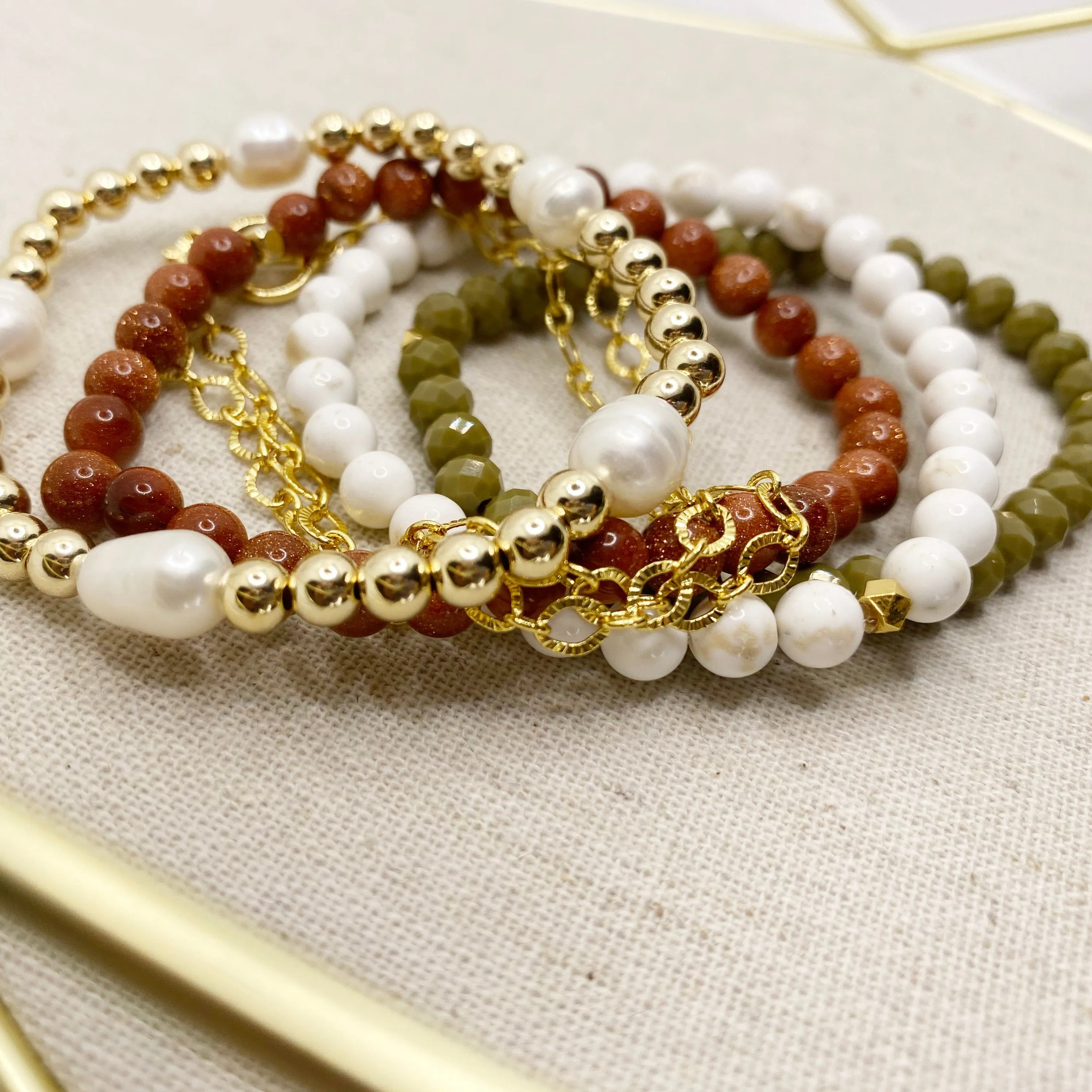 Olive You Autumn Bracelet Stack