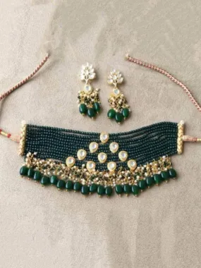Onex Pyramid Choker And Earring Set