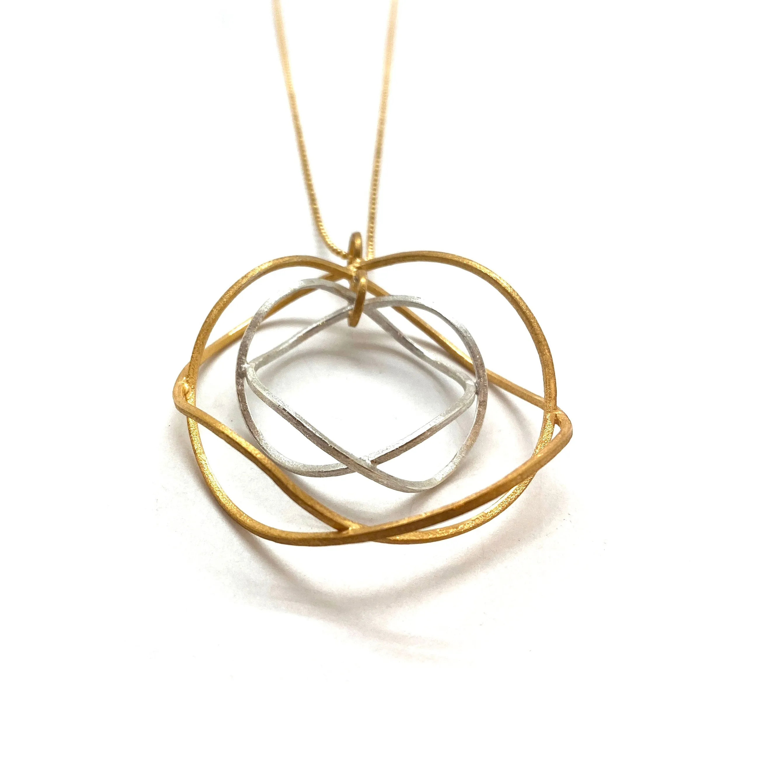 Orbital Hoop Necklace - Gold/Silver