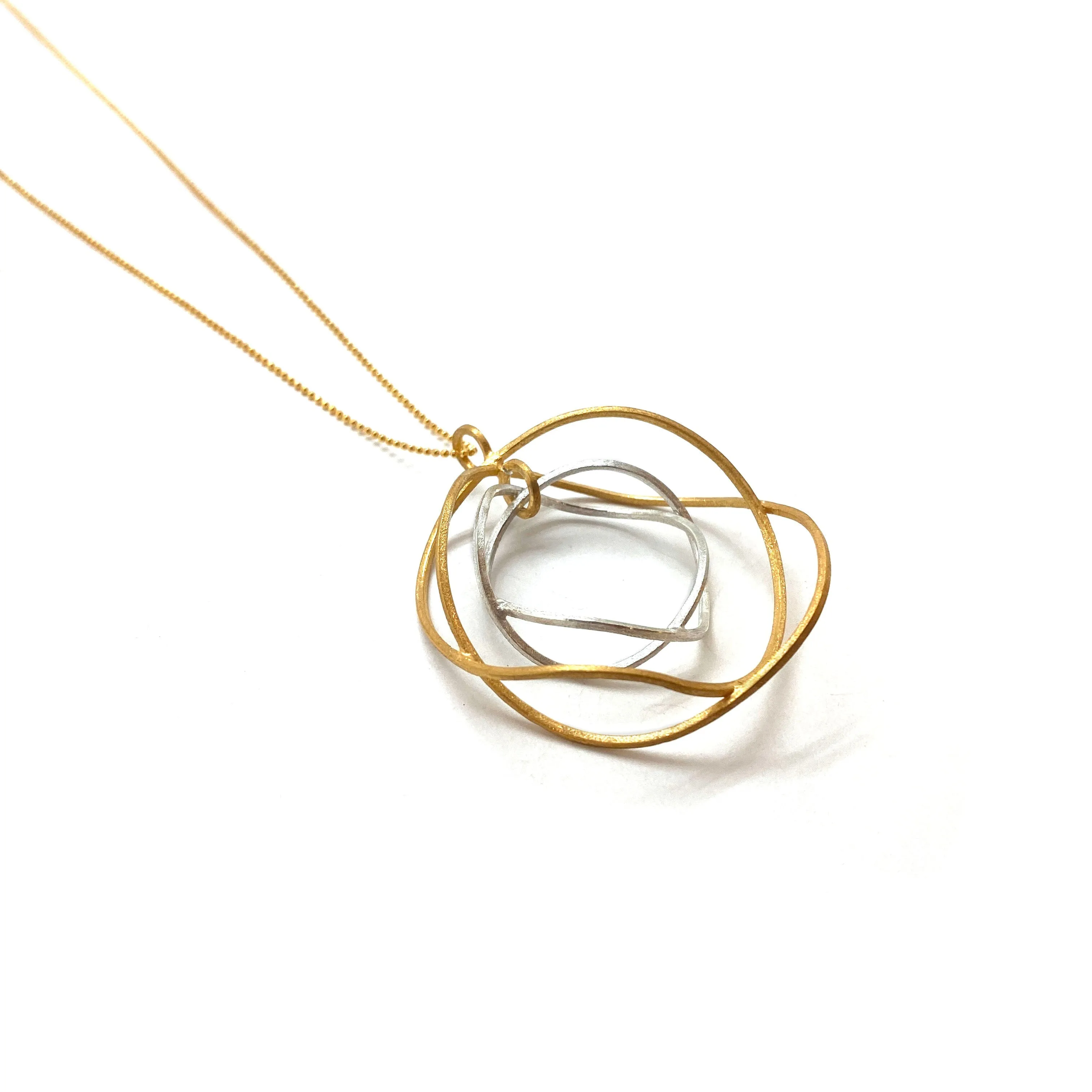 Orbital Hoop Necklace - Gold/Silver
