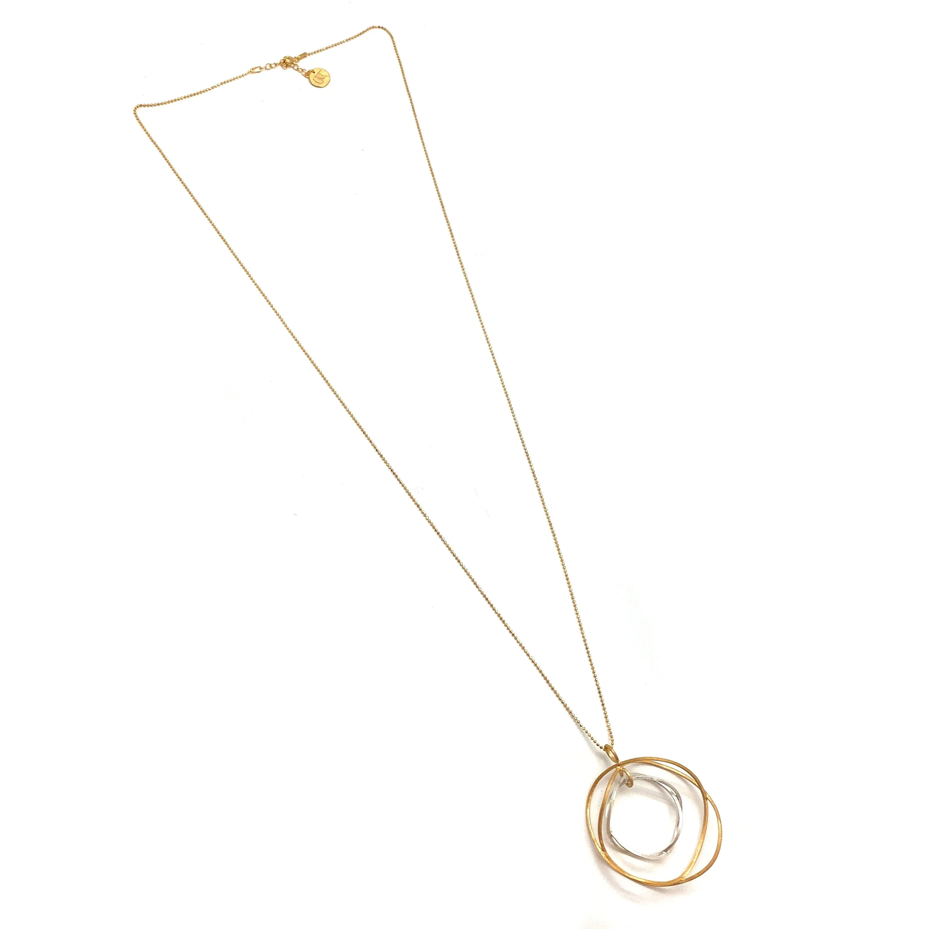 Orbital Hoop Necklace - Gold/Silver
