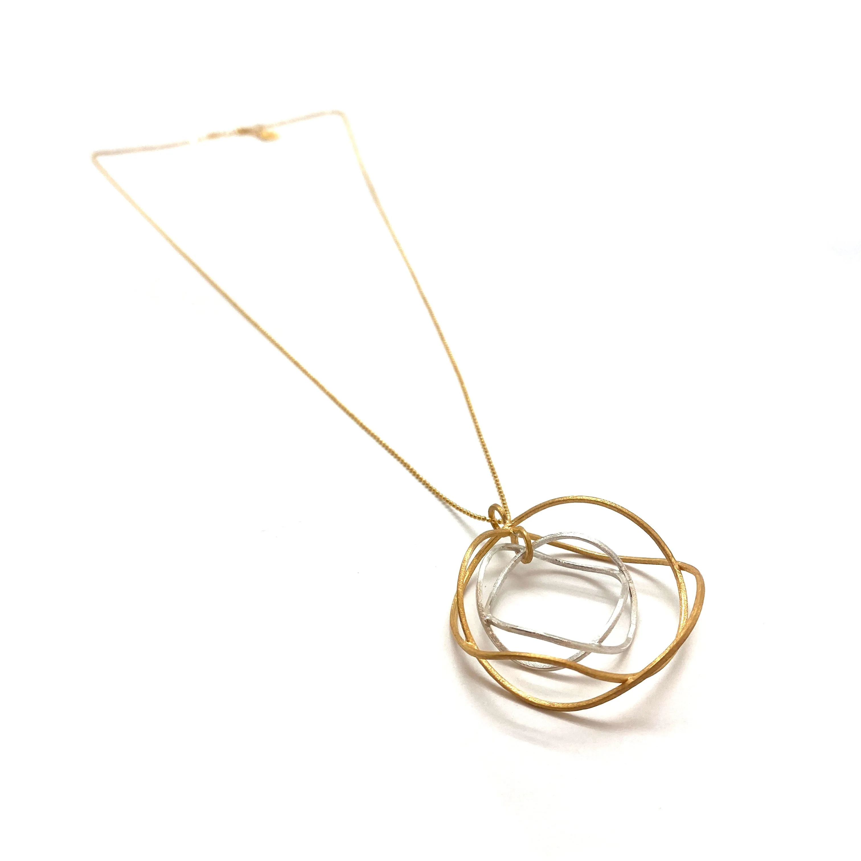 Orbital Hoop Necklace - Gold/Silver