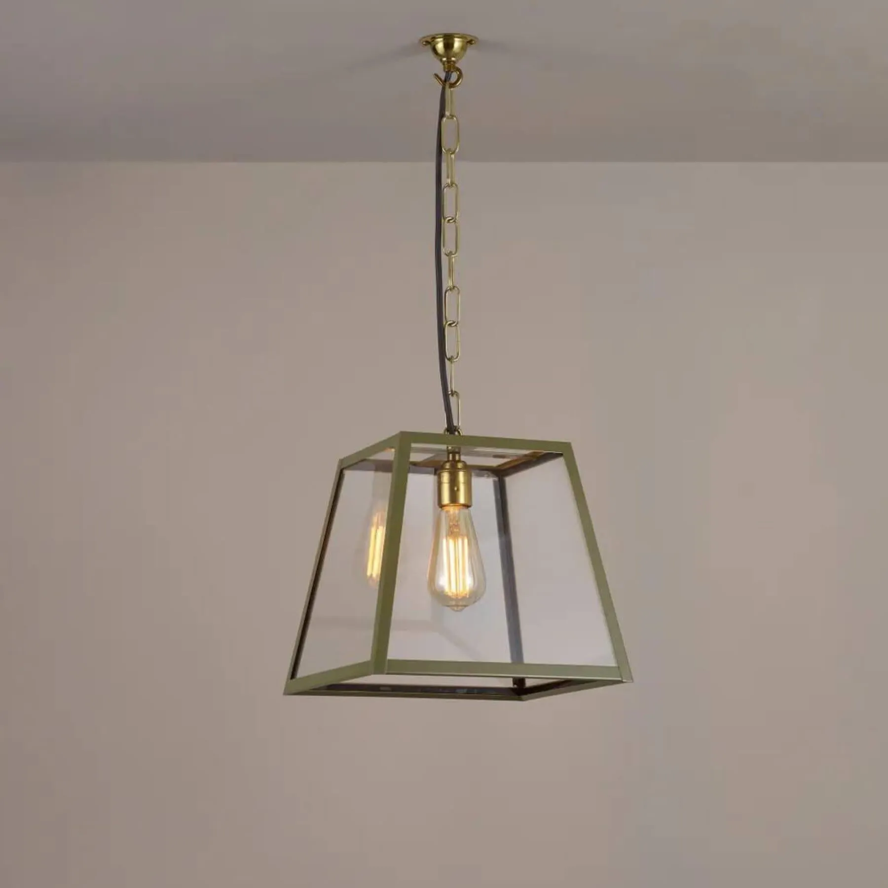 Original BTC Quad Pendant Light Olive