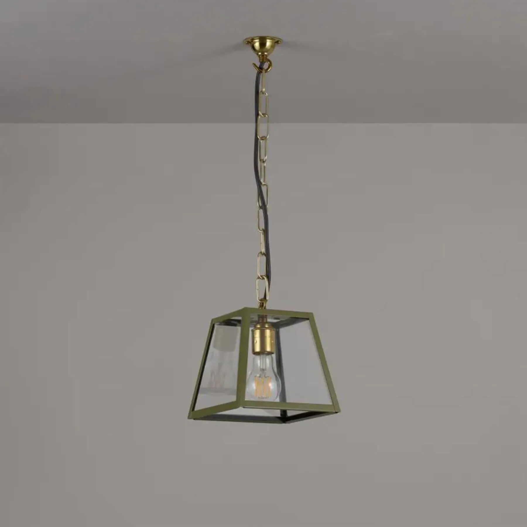 Original BTC Quad Pendant Light Olive