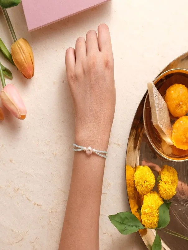 Pearl Daisy Bracelet Rakhi