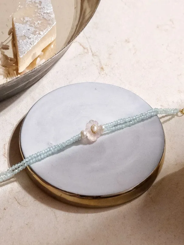 Pearl Daisy Bracelet Rakhi