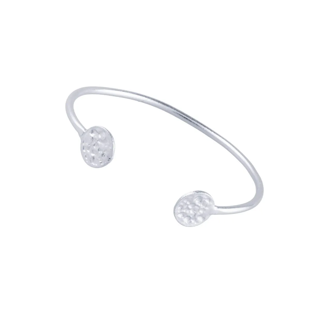 Penelope Simple Silver Coin Bangle