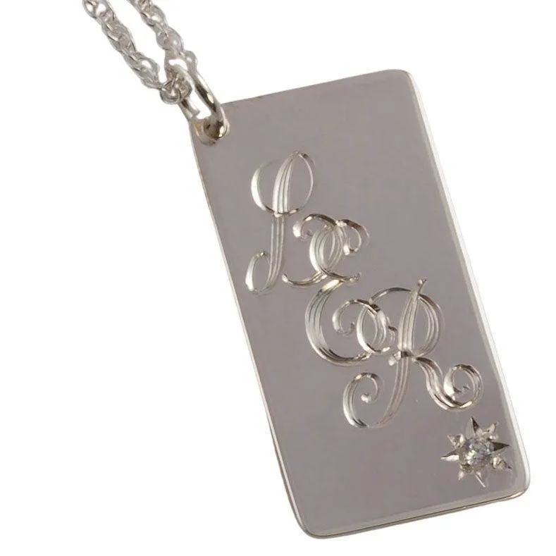Personalised Silver Necklace Handmade Birthstone