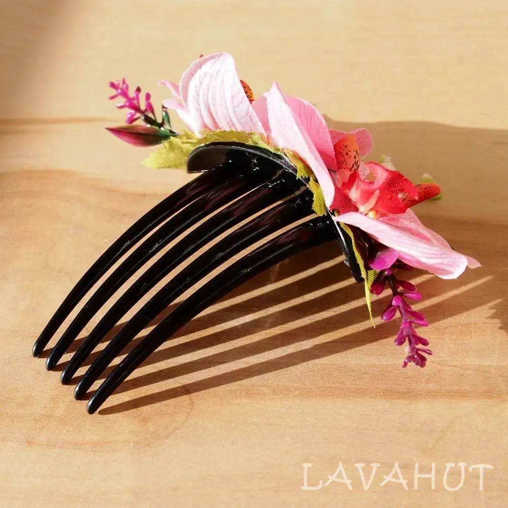 Pink Orchid Joy Hawaiian Hair Comb