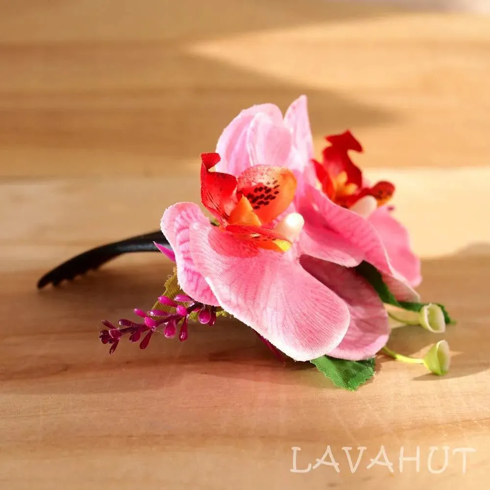 Pink Orchid Joy Hawaiian Hair Comb