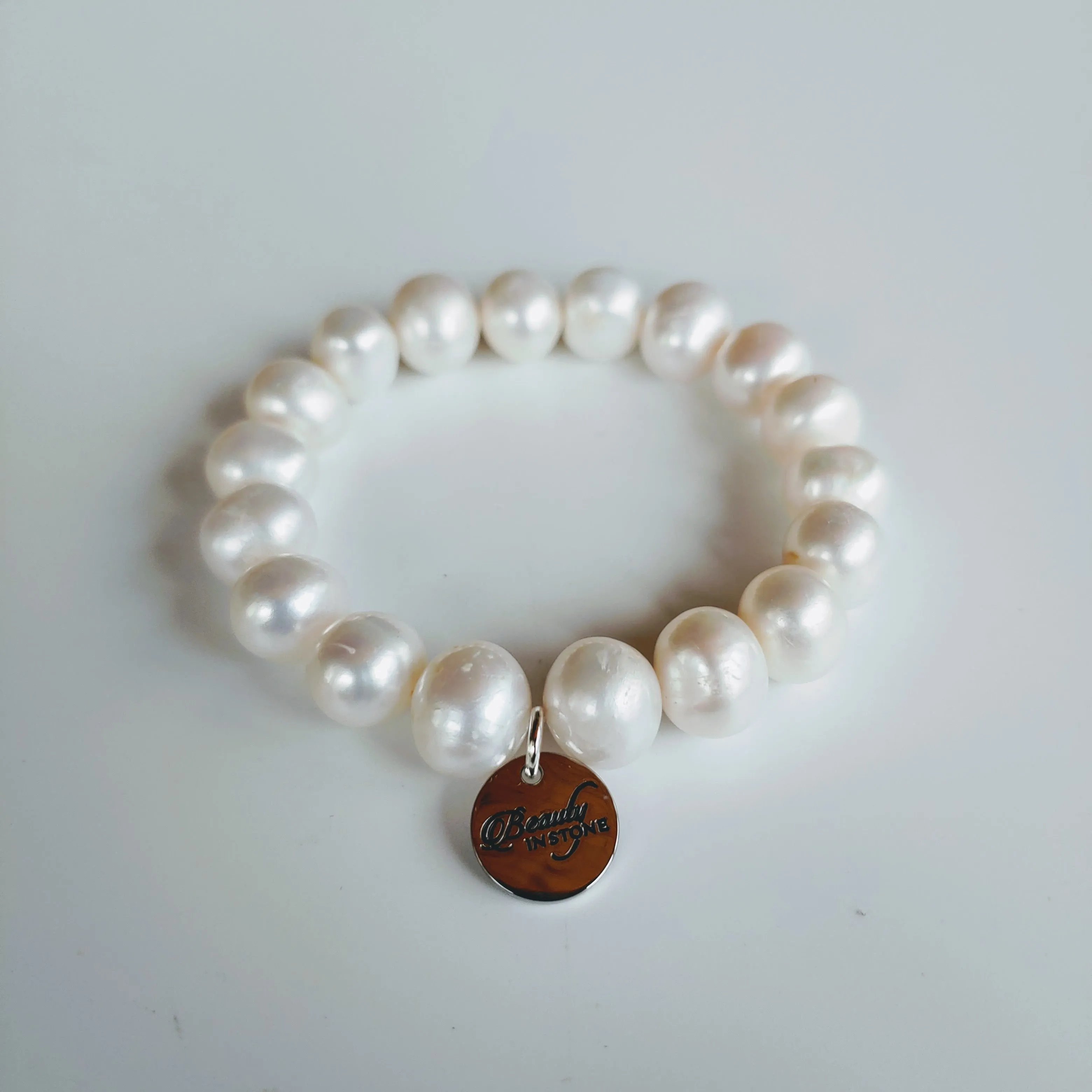 Pink, Silver, White Bracelet Stack Set