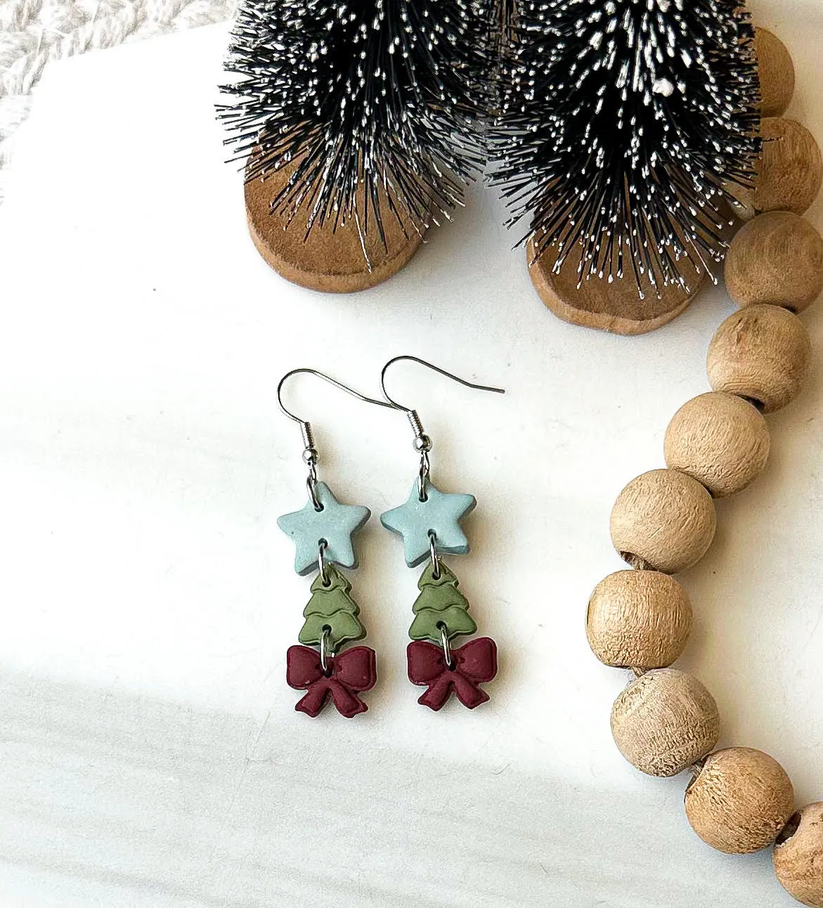 Polymer Clay Earrings - Dangle Earrings - Star/Tree/Bow (Wholesale)