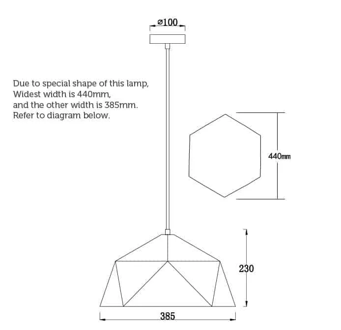 Polymona Geometric Pendant Lamp