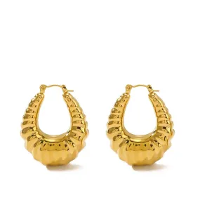 Pre Order:  Croissant Shaped Hoop Earrings