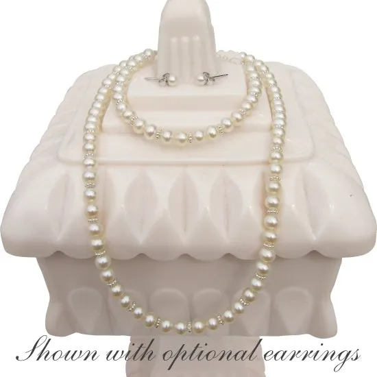Precious Pearls Jewelry Set in Silver