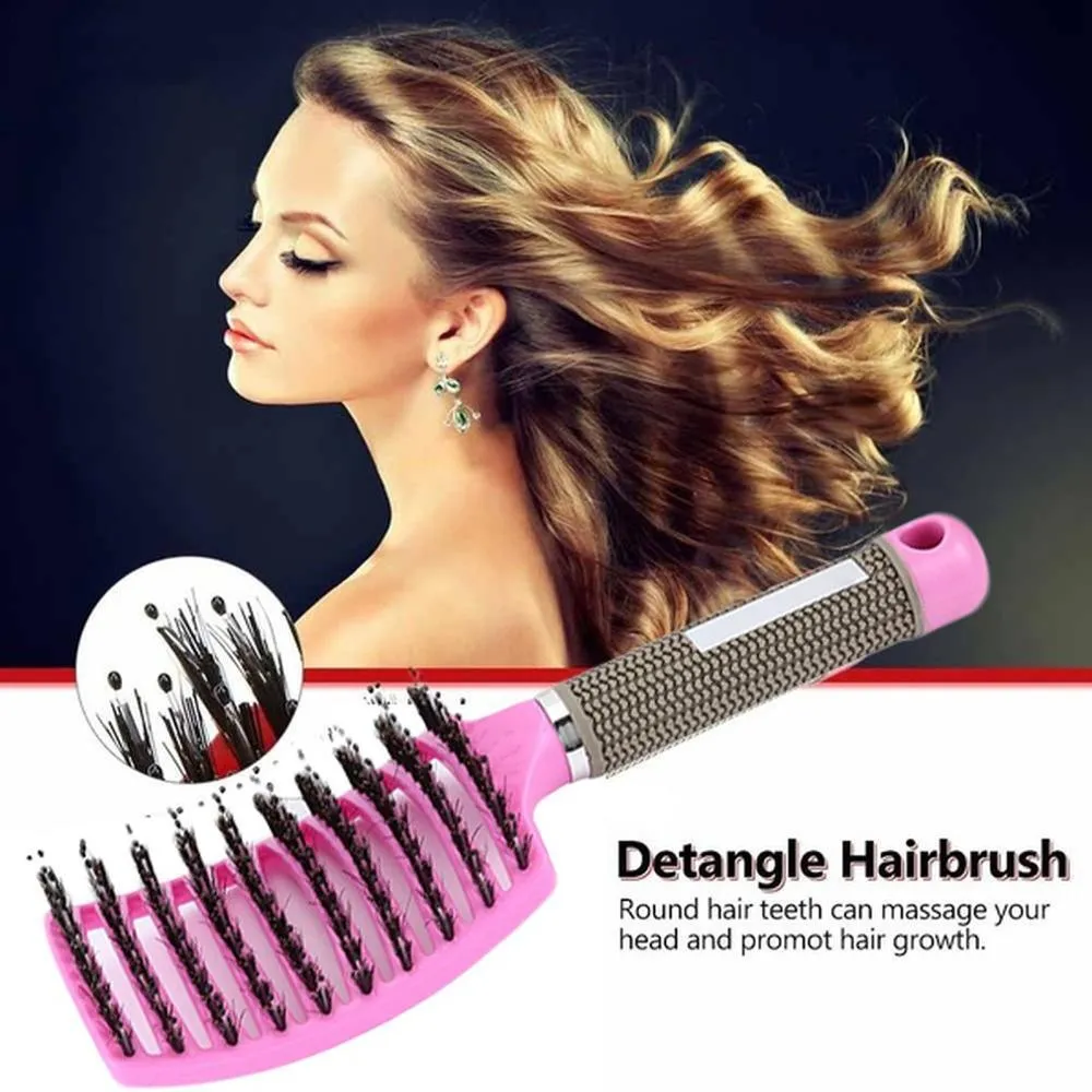 Professional Comb Nylon Tangle Hair Brush