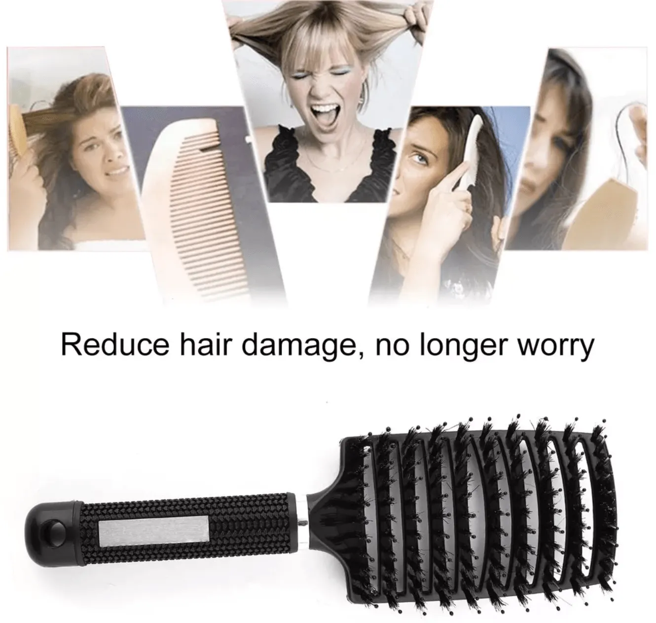 Professional Comb Nylon Tangle Hair Brush