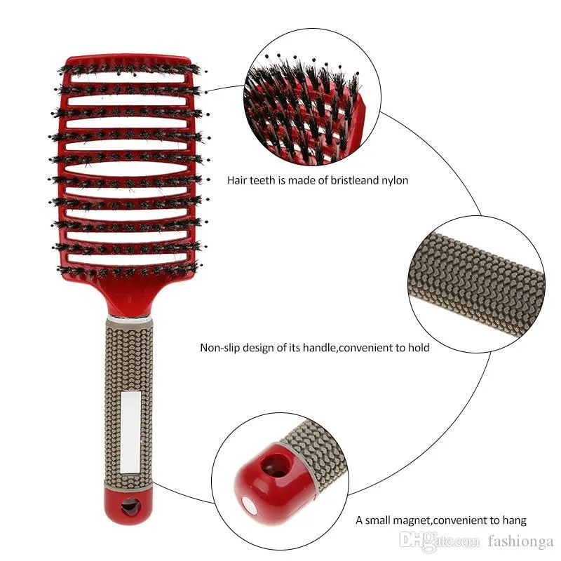 Professional Comb Nylon Tangle Hair Brush