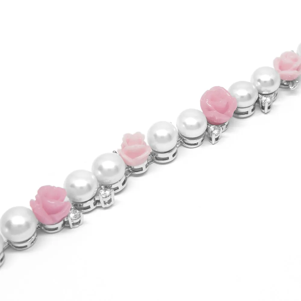 "La Vie en Rose" Cultured Pearl Bracelet