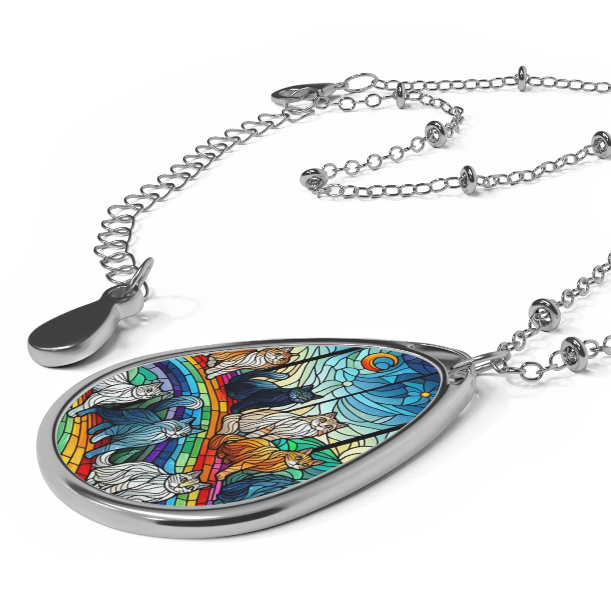 Rainbow Bridge - Oval Necklace
