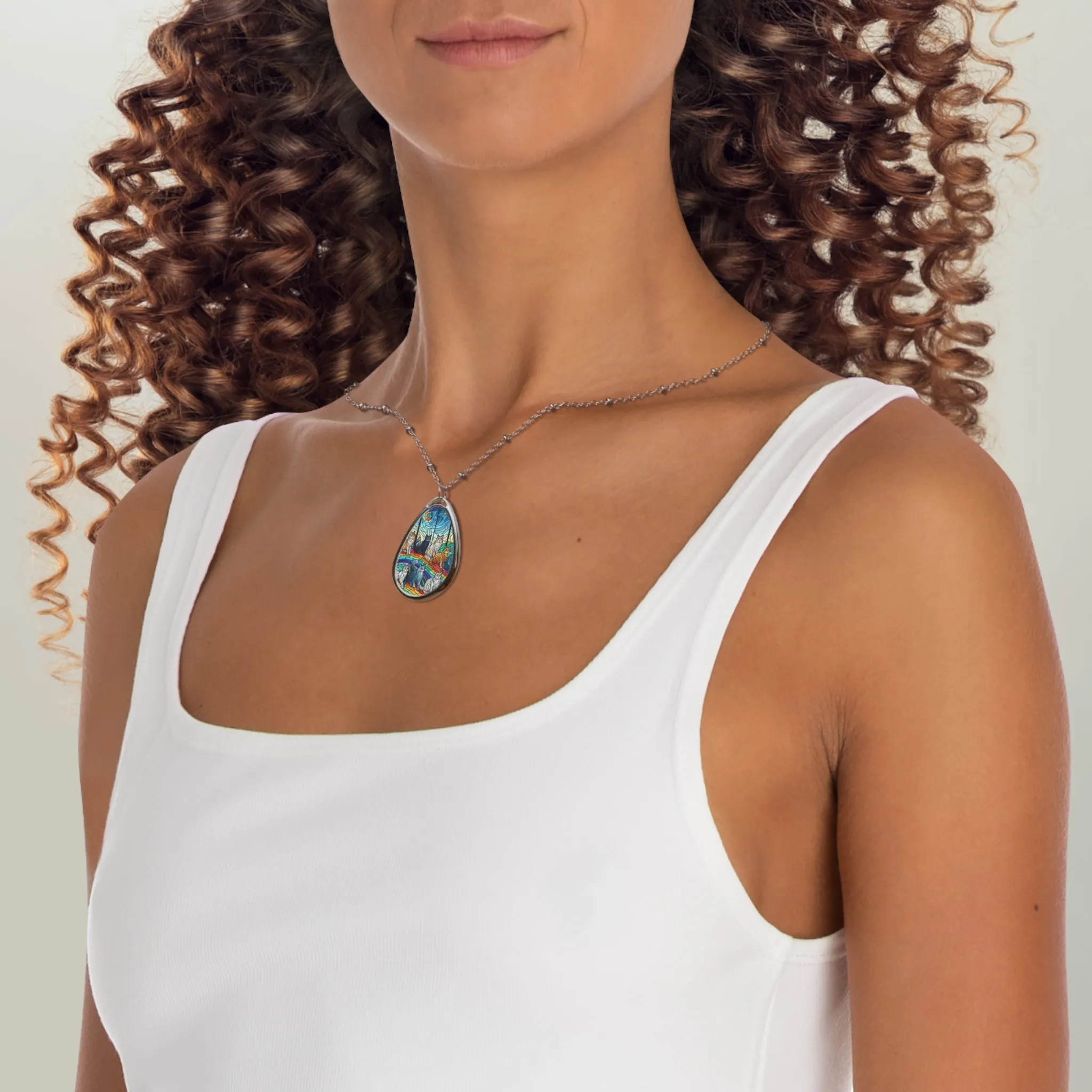 Rainbow Bridge - Oval Necklace
