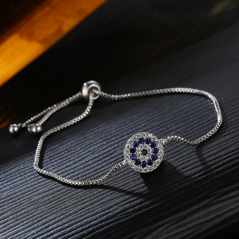 Red crystal simple pull bracelet