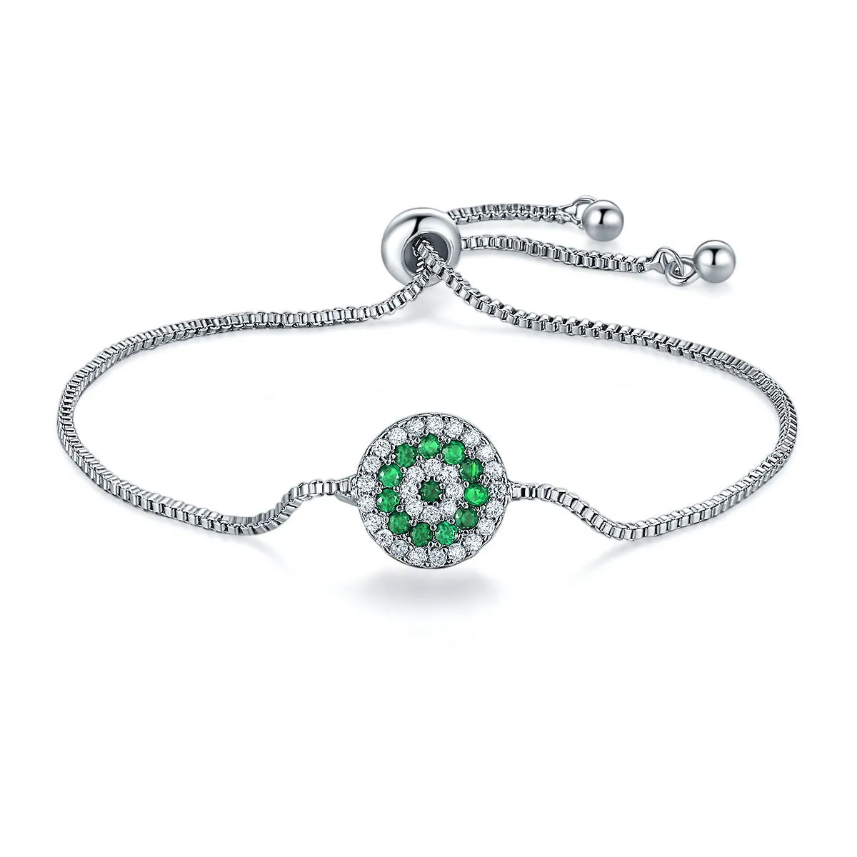 Red crystal simple pull bracelet
