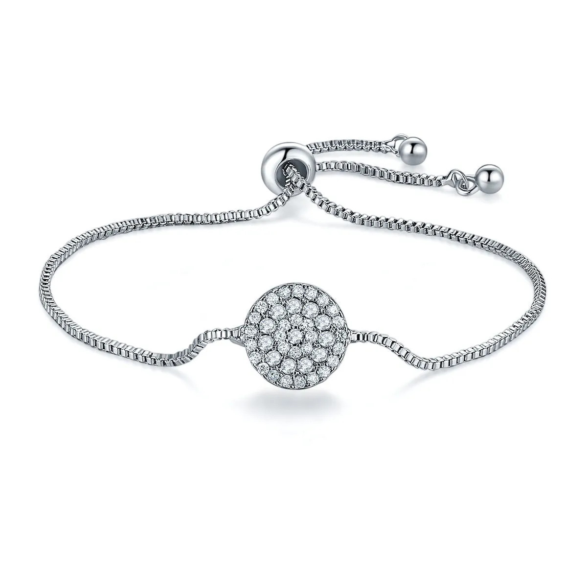Red crystal simple pull bracelet