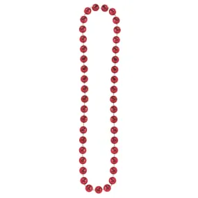 Red Jumbo Ball Bead Necklace