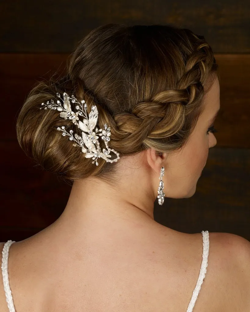 Rhinestone and Pearl Clip