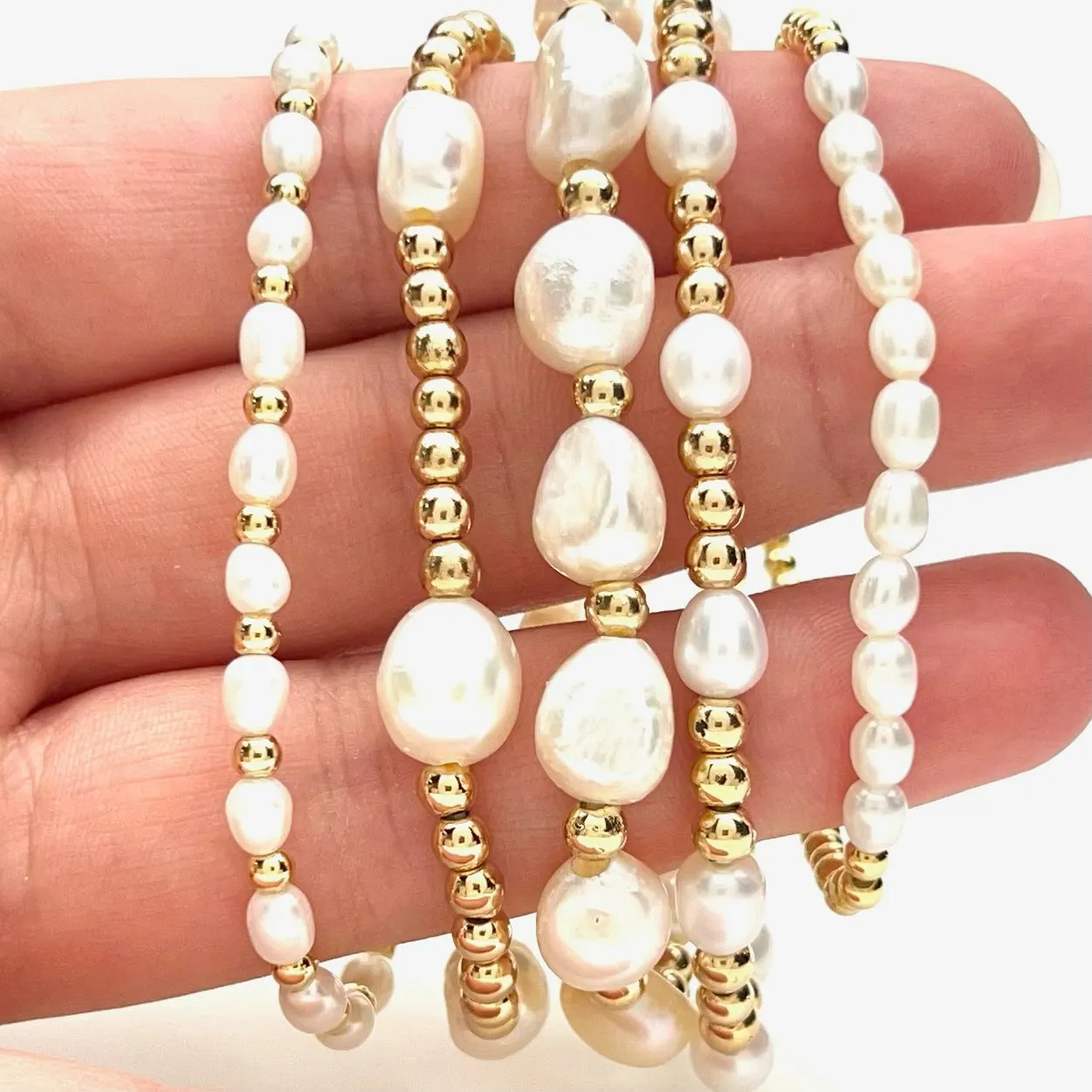 RICE PEARL BRACELET
