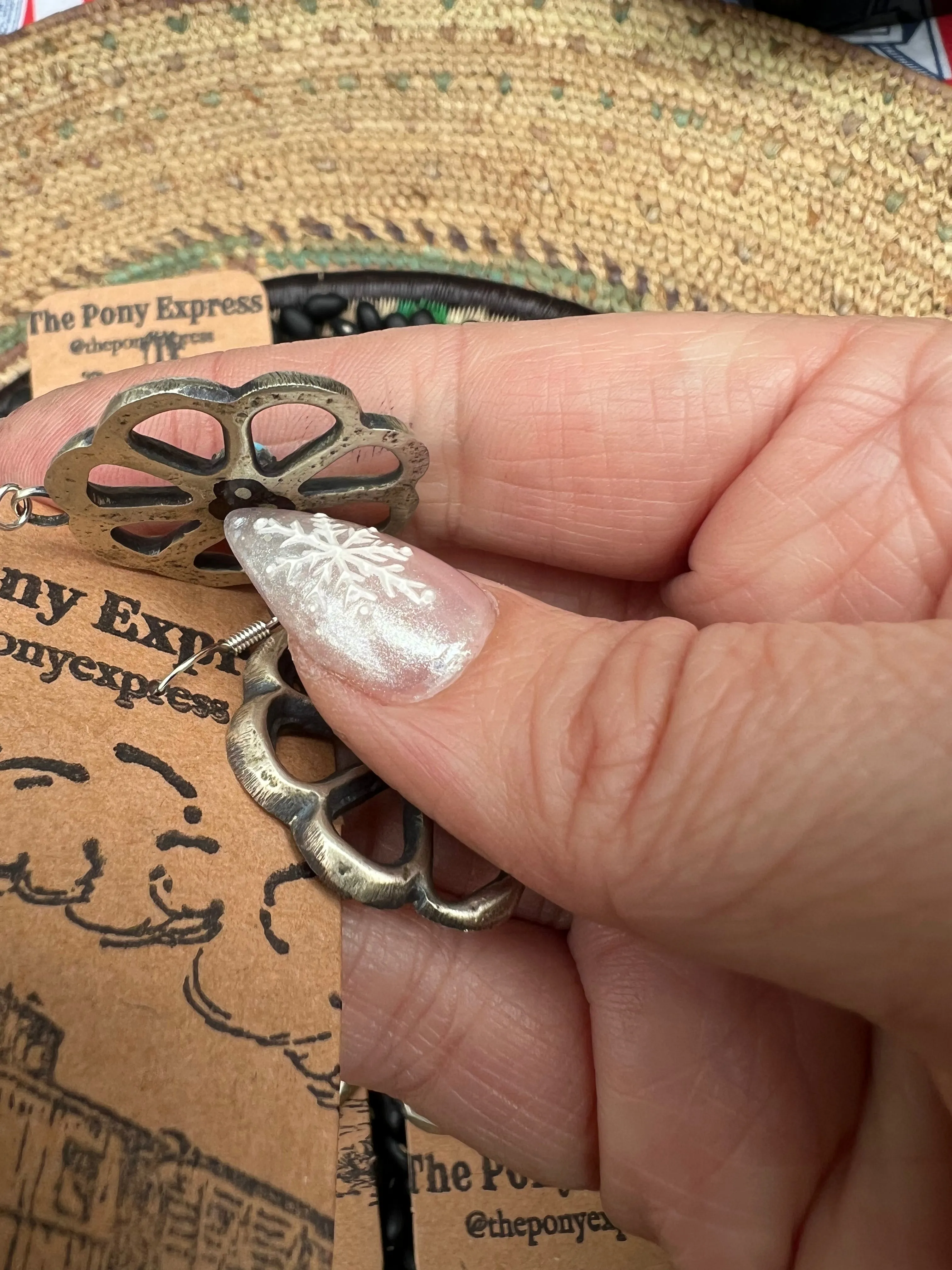 Sandcast Daisy Dangles