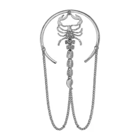 Scorpion Alloy Silver Plated Bracelet