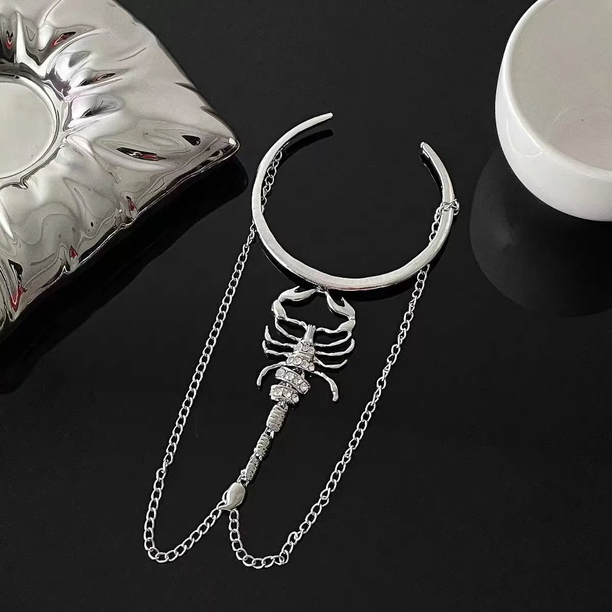 Scorpion Alloy Silver Plated Bracelet