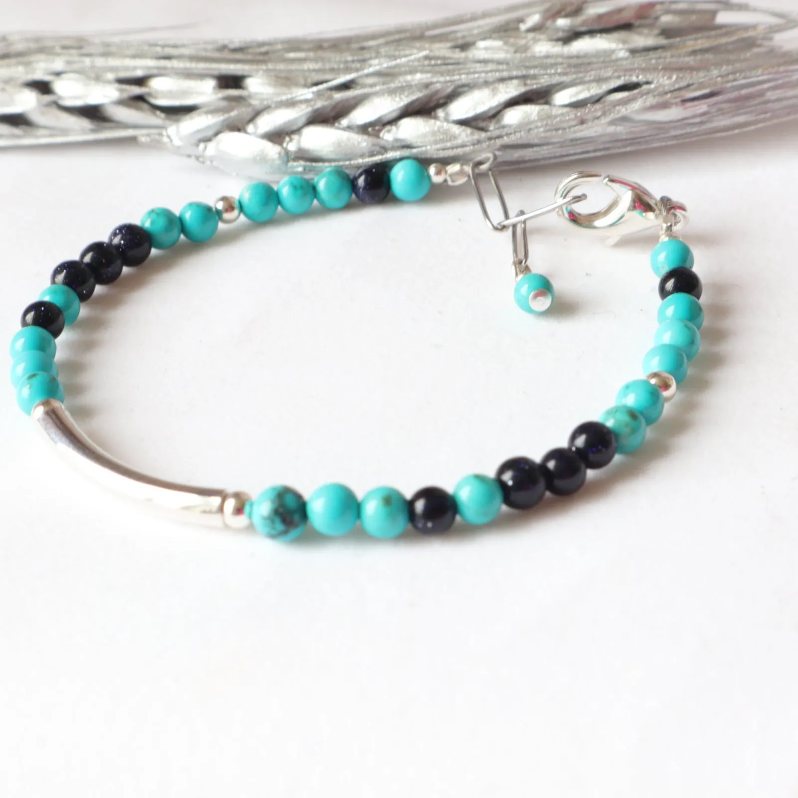 Sea Shades Silver bar bracelet