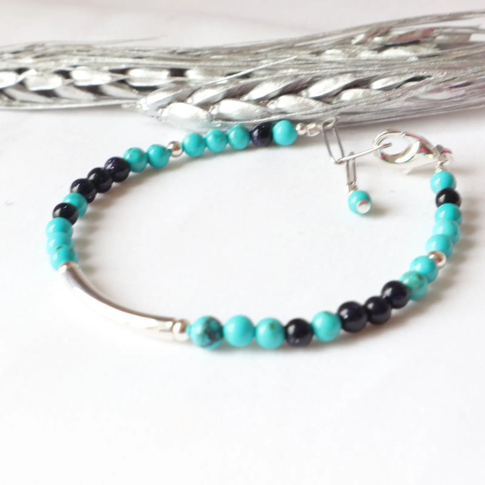 Sea Shades Silver bar bracelet