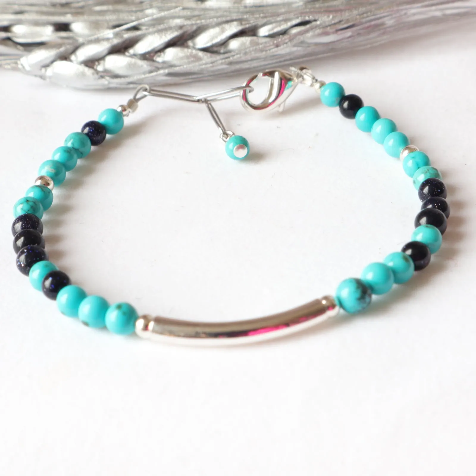 Sea Shades Silver bar bracelet