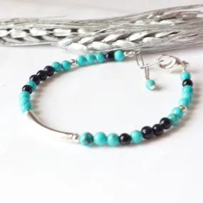 Sea Shades Silver bar bracelet