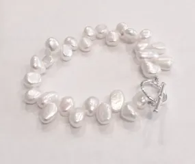 Side-drilled Pearl Bracelet
